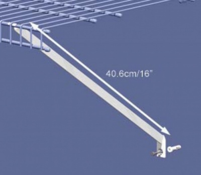 1164 - Shelf Support Bracket, 40.6cm/16 inches in length (30.5cm / 12'' position)