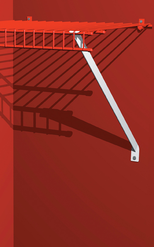 1162 Shelf support bracket, 25.4cm / 10" position (also for use with