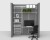 Adjustable Office Package 3 - ShelfTrack with Linen shelving up to 1,83m/ 6' wide