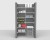 Fixed Mount Package 2 - CloseMesh shelving up to 122cm / 4' wide