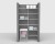 Fixed Mount Package 3 - Linen shelving up to 122cm / 4' wide