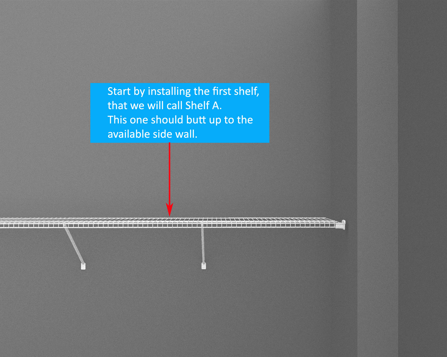 ClosetMaid How To Guide Dealing with awkward corners