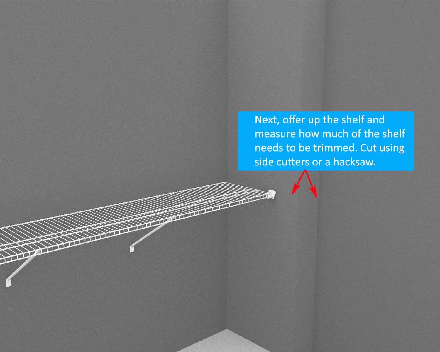 ClosetMaid How To Guide Dealing with awkward corners