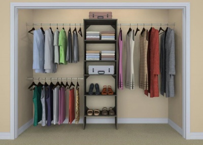 ClosetMaid Style+ Closet Tower Organiser With Hanging Space