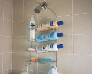 53418 Chrome Wavy Shower Caddy