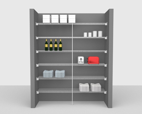 Fixed Mount Package 1 - CloseMesh shelving up to 183cm / 6' wide