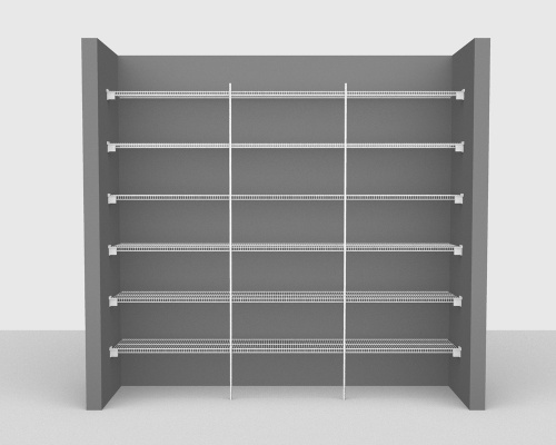 Fixed Mount Package 1 - CloseMesh shelving up to 244cm / 8' wide