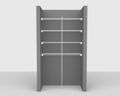 Fixed Mount Package 3 - CloseMesh shelving up to 122cm / 4' wide