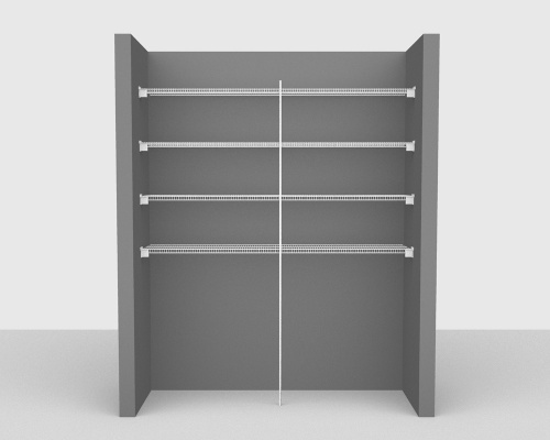 Fixed Mount Package 3 - CloseMesh shelving up to 183cm / 6' wide