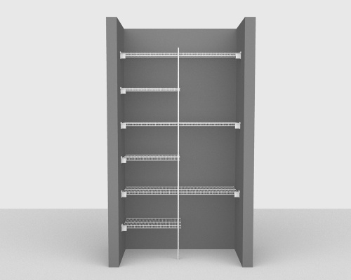 Fixed Mount Package 4 - CloseMesh shelving up to 122cm / 4' wide