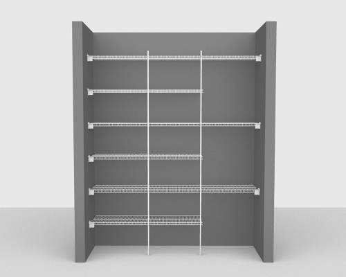 Fixed Mount Package 4 - CloseMesh shelving up to 183cm / 6' wide