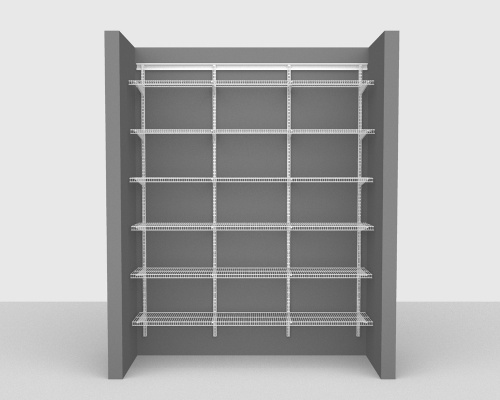 Adjustable Package 1 - ShelfTrack with CloseMesh shelving up to 183cm / 6' wide