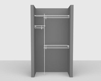 Fixed Mount Package 1 - SuperSlide shelving up to 122cm / 4' wide