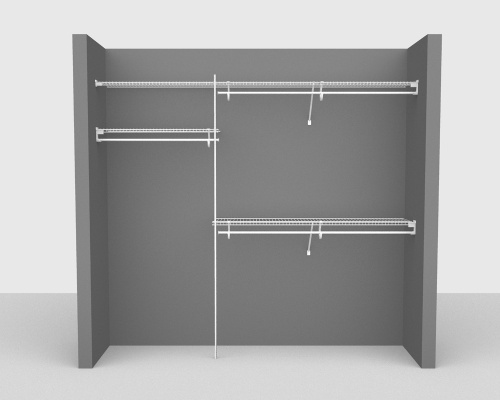Fixed Mount Package 1 - SuperSlide shelving up to 244cm / 8' wide
