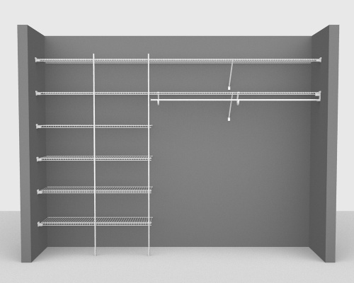 Fixed Mount Package 3 - SuperSlide shelving up to 274cm / 9 wide