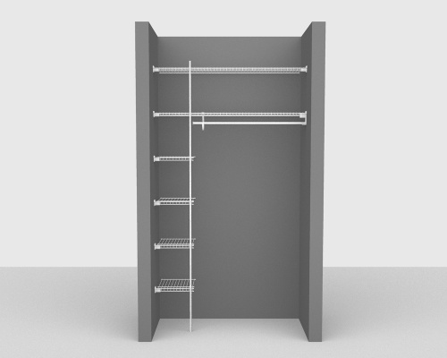 Fixed Mount Package 3 - SuperSlide shelving up to 122cm / 4' wide