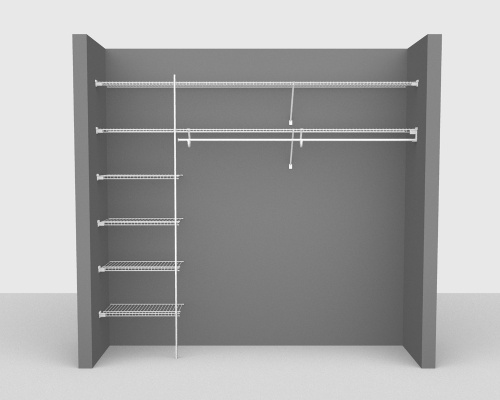 Fixed Mount Package 3 - SuperSlide shelving up to 244cm / 8' wide