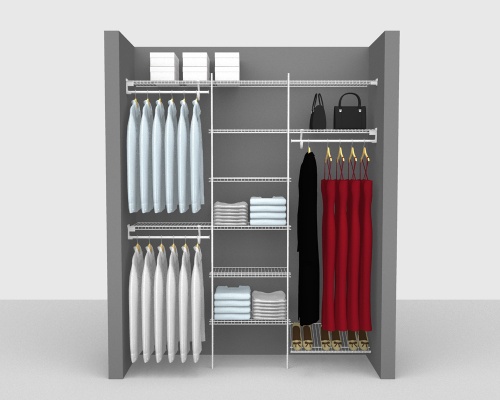 Fixed Mount Package 4 - SuperSlide shelving up to 183cm / 6' wide