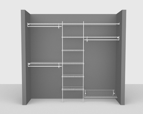 Fixed Mount Package 4 - SuperSlide shelving up to 244cm / 8' wide