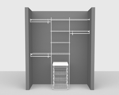 Fixed Mount Package 5 - SuperSlide shelving up to 183cm / 6' wide