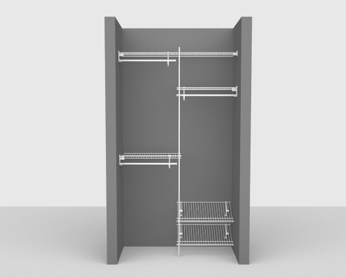 Fixed Mount Package 6 - SuperSlide shelving up to 122cm / 4' wide