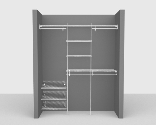 Fixed Mount Package 6 - SuperSlide shelving up to 183cm / 6' wide