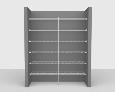 Fixed Mount Package 1 - Linen shelving up to 183cm / 6' wide