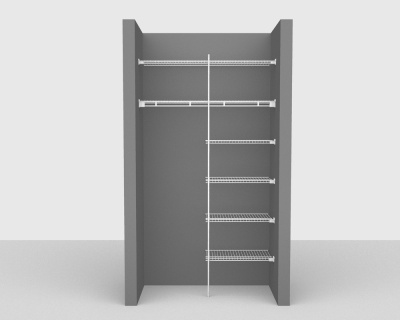 Fixed Mount Package 4 - Linen shelving up to 122cm / 4' wide