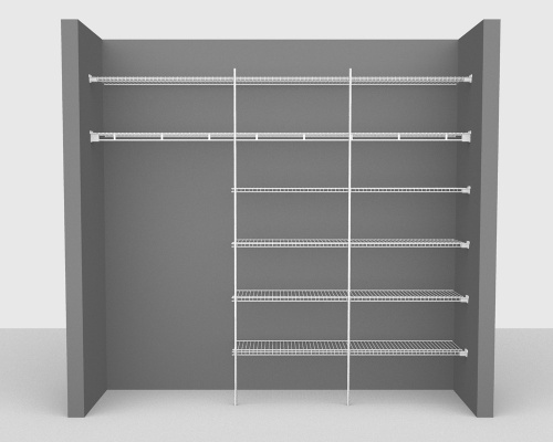 Fixed Mount Package 4 - Linen shelving up to 244cm / 8' wide