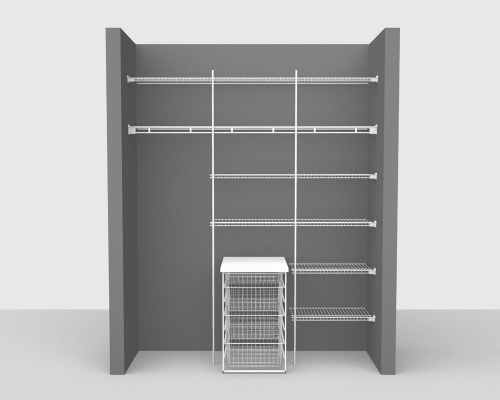 Fixed Mount Package 5 - Linen shelving up to 183cm / 6' wide