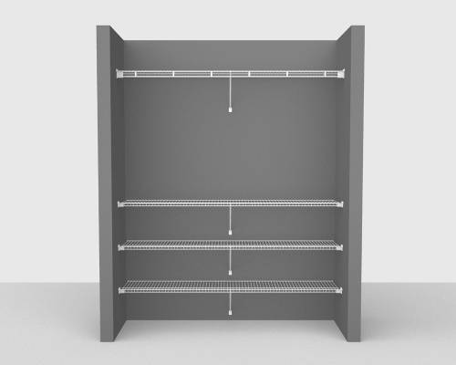 Fixed Mount Package 6 - Linen shelving up to 183cm / 6' wide