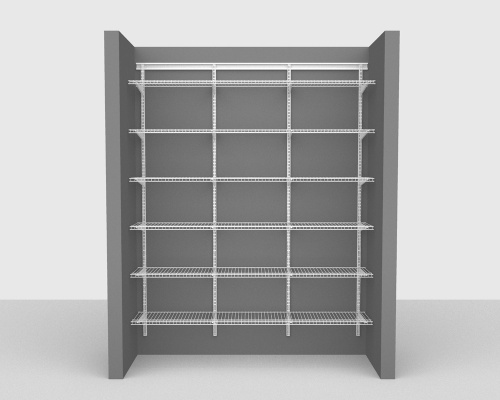 Adjustable Package 1 - ShelfTrack with Linen shelving up to 183cm / 6' wide