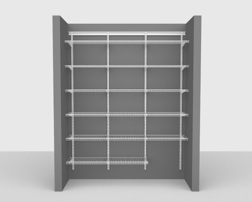 Adjustable Package 2 - ShelfTrack with Linen shelving up to 183cm / 6' wide