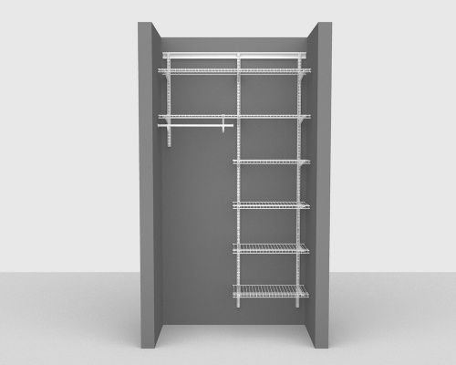 Adjustable Package 4 - ShelfTrack with Linen shelving up to 122cm / 4' wide