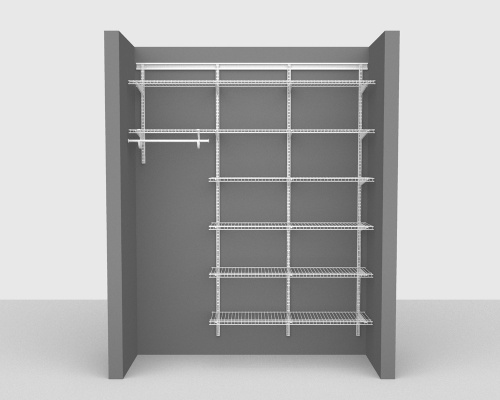 Adjustable Package 4 - ShelfTrack with Linen shelving up to 183cm / 6' wide