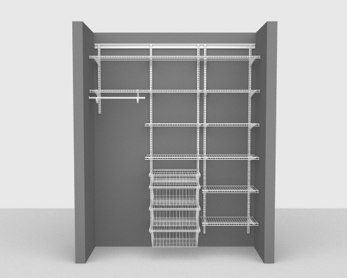 Adjustable Package 5 - ShelfTrack with Linen shelving up to 183cm / 6' wide