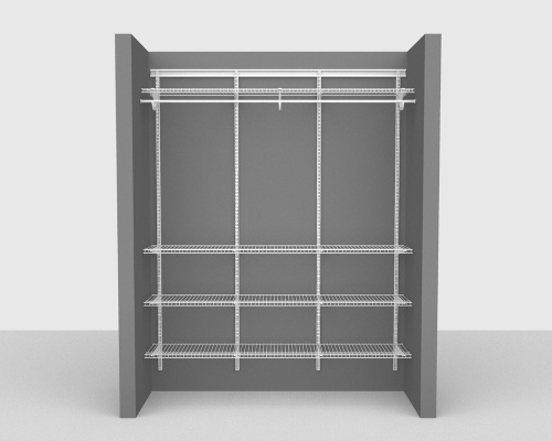 Adjustable Package 6 - ShelfTrack with Linen shelving up to 183cm / 6' wide