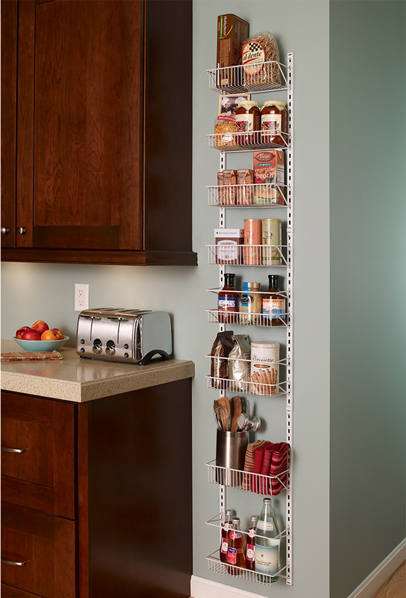 1231 - Adjustable 8 Tier Wall Rack 12inch Wide