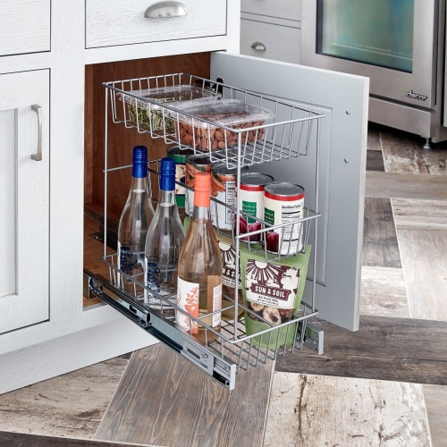 32105 3 Tier Pull Out Basket, Kitchen Cupboard Accessories Uk