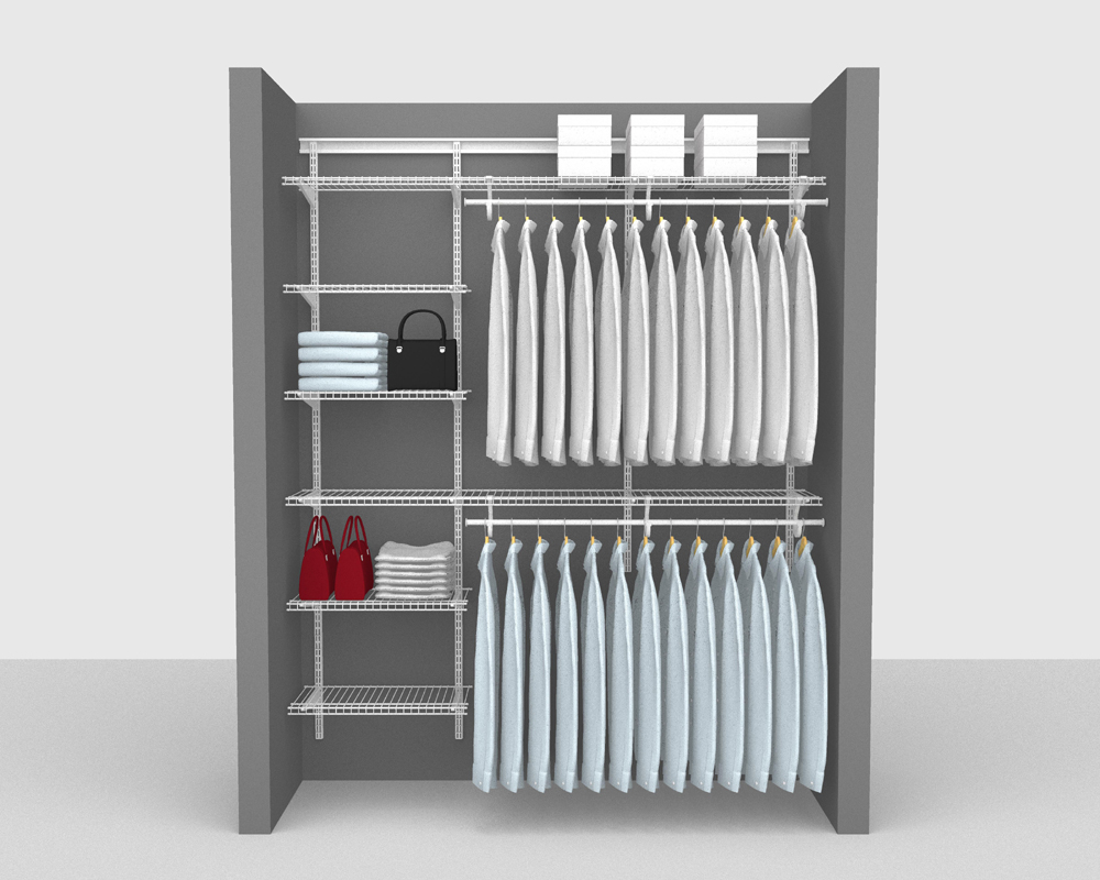 Closetmaid shelftrack on sale wood shelves