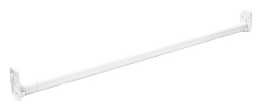 White wood clearance closet rod