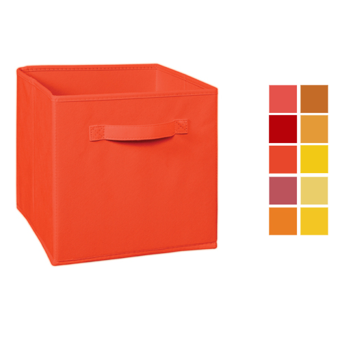 Cubeicals Red Orange Yellow Fabric, Yellow Fabric Storage Box Uk