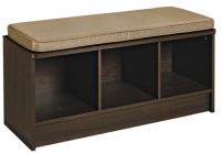 1570 - 3 Cube Espresso Storage Bench