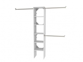 ClosetMaid Style+ Narrow Closet Tower Organiser With Hanging Space