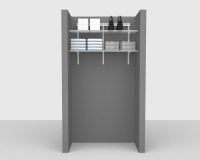Basic Package 1 - ShelfTrack with Linen Shelving, Available in 2', 3', 4' & 6' widths