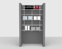 Basic Package 3 - ShelfTrack with Linen shelving, Available in 2', 3', 4' & 6' widths