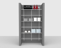 Basic Package 4 - ShelfTrack with Linen shelving, Available in 2', 3', 4' & 6' widths