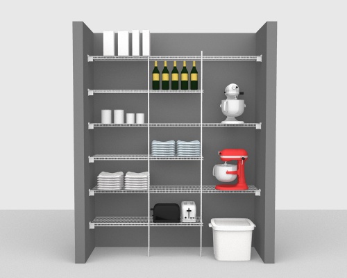 Fixed Mount Package 4 - CloseMesh shelving up to 183cm / 6' wide