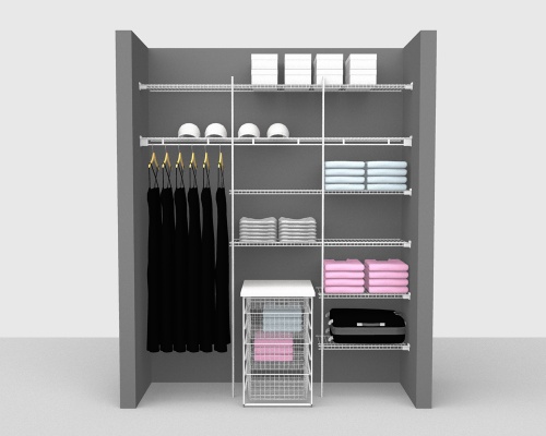 Fixed Mount Package 5 - Linen shelving up to 183cm / 6' wide